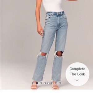 Abercrombie & Fitch Ultra High Rise 90s Straight Jeans